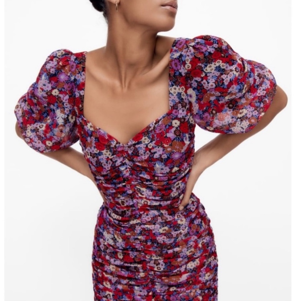 Zara floral dress